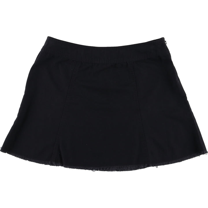 Vintage 90'S Tommy Hilfiger cotton flared mini skirt, size L, women's size L cotton black type Vintage Second Hand