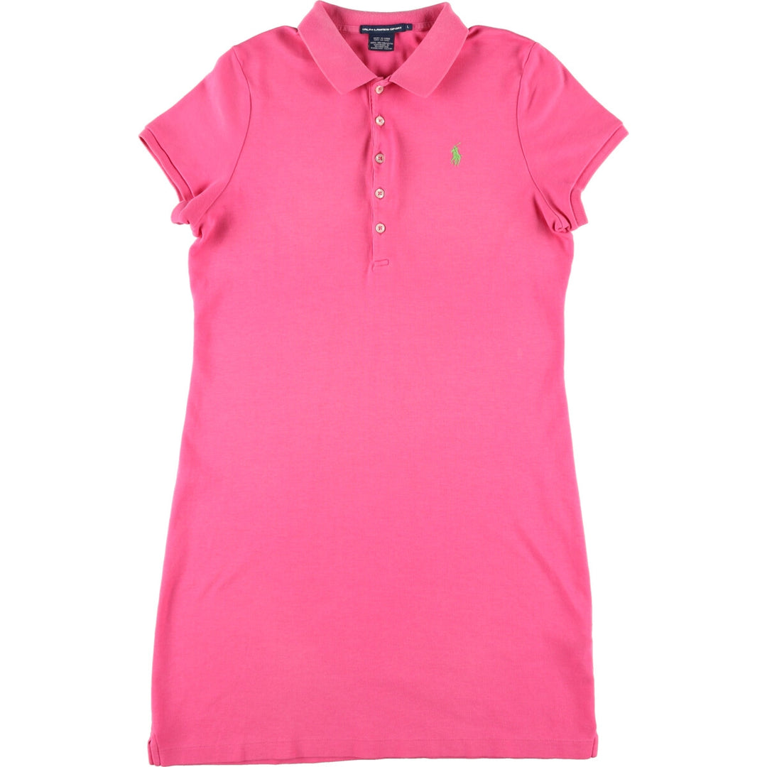 Ralph Lauren RALPH LAUREN SPORT polo shirt dress women's size L /eaa473924