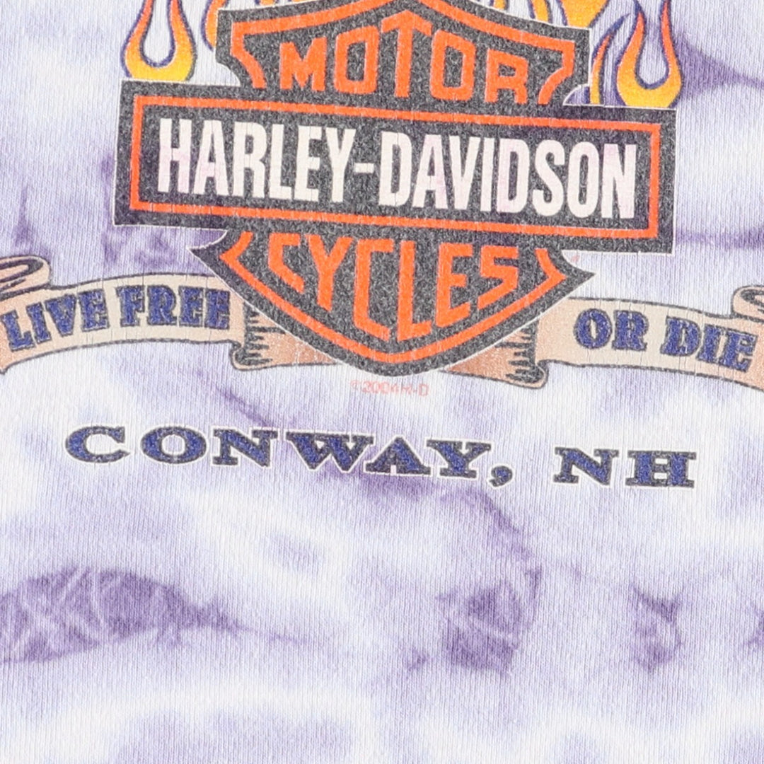 00'S Harley-Davidson Tie-dye Pattern Back Print Tank Top Made in USA Women's L size /eaa473931