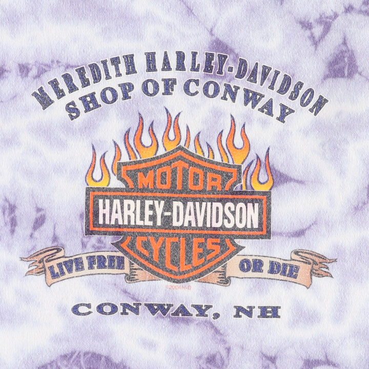 00'S Harley-Davidson Tie-dye Pattern Back Print Tank Top Made in USA Women's L size /eaa473931