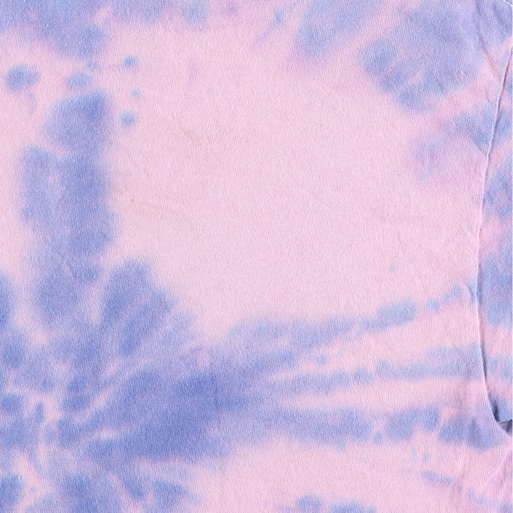 DEF LEPPARD Tie-dye Pattern Cropped Cut-off Band T-shirt, Women's Size S / eaa473935