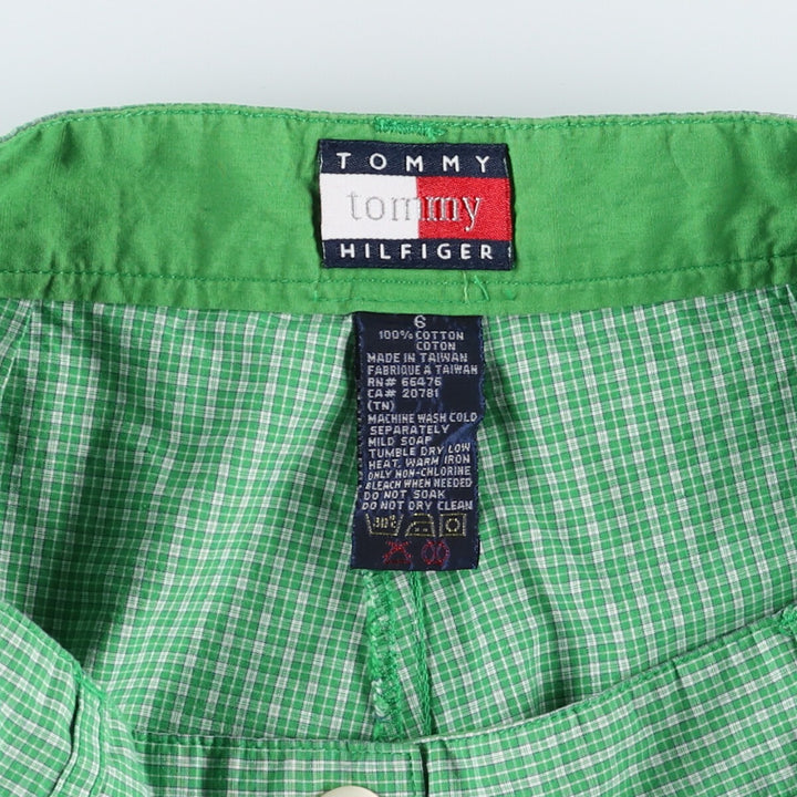 90s~ Tommy Hilfiger Check Pattern Cotton Shorts Short Pants Women's Size L Vintage / eaa473946