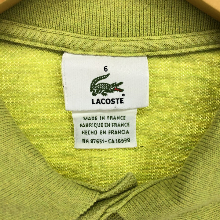 Lacoste LACOSTE French design short sleeve polo shirt made in France men's XL size /eaa473966