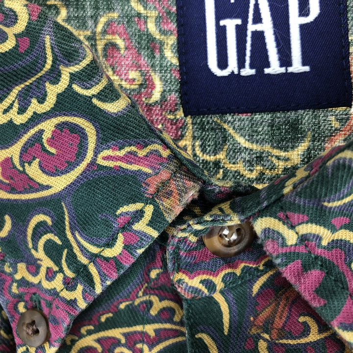 90'S GAP Old Gap Paisley Pattern Long Sleeve Button Down Shirt Men's XL Vintage /eaa474000