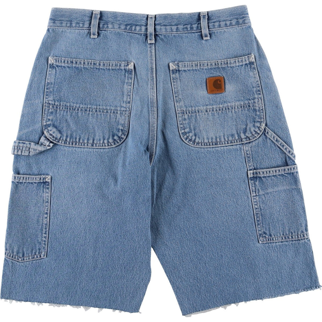 Carhartt Original Dungaree Fit Cut-off Denim Painter Shorts, Men's, W32 equivalent / eaa474024