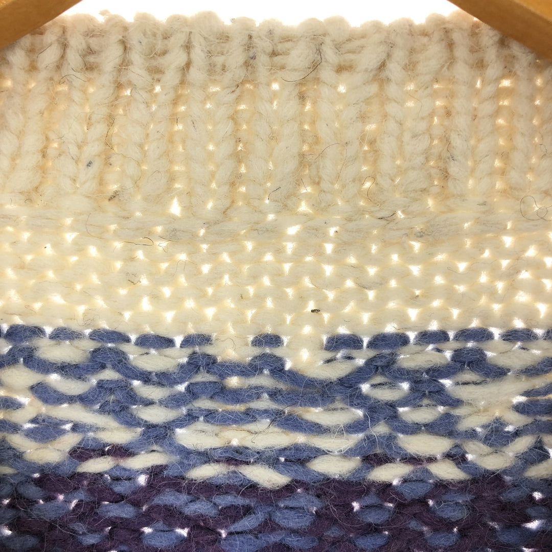 All-over print knit sweater, men's size M / eaa474179