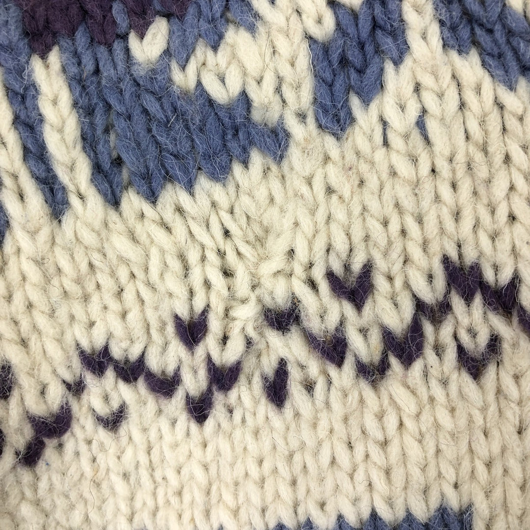 All-over print knit sweater, men's size M / eaa474179