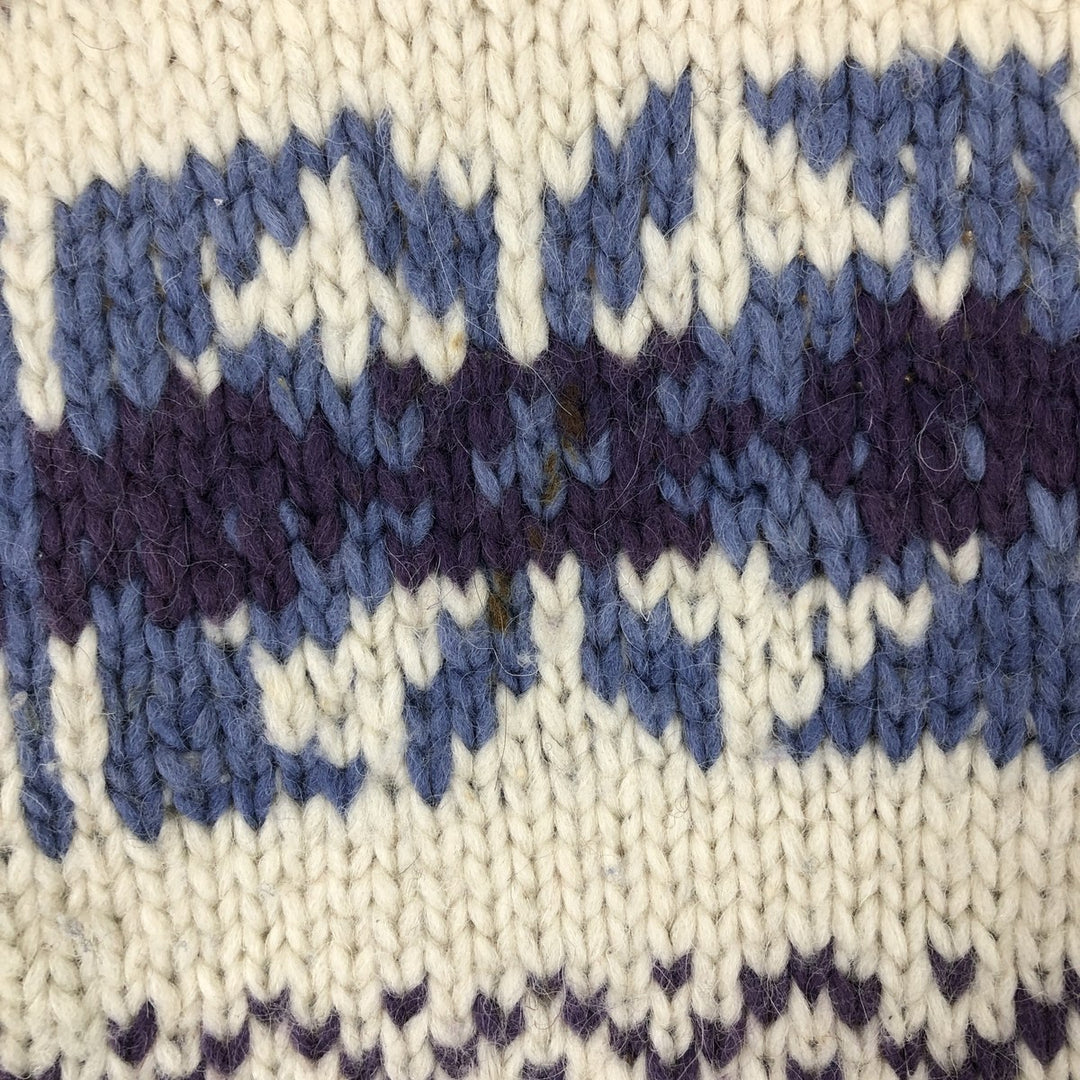 All-over print knit sweater, men's size M / eaa474179