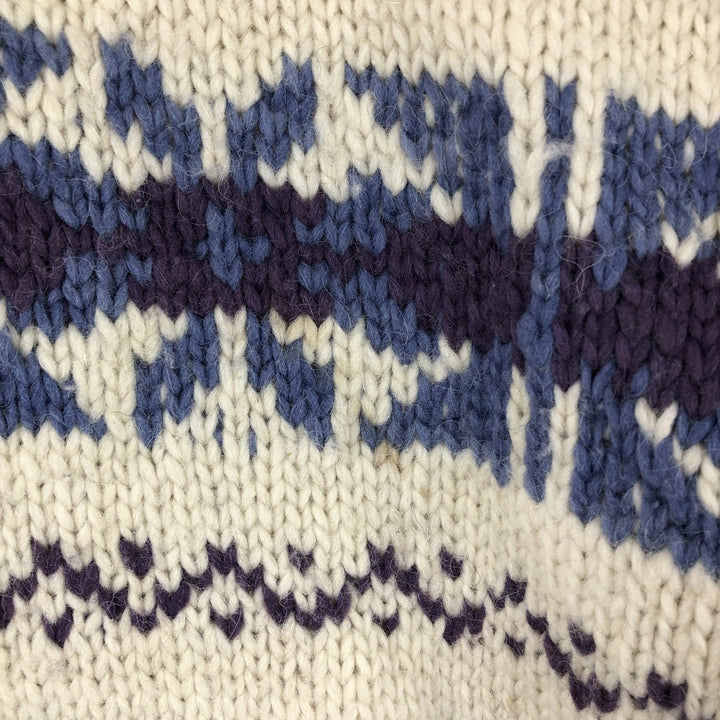 All-over print knit sweater, men's size M / eaa474179