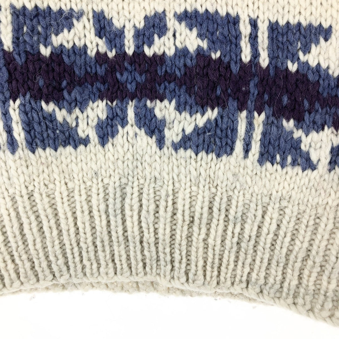 All-over print knit sweater, men's size M / eaa474179