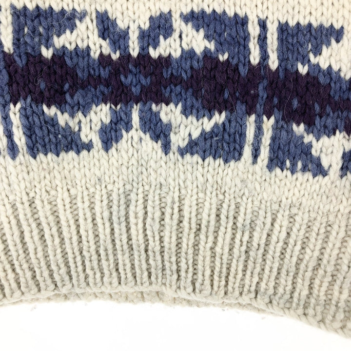 All-over print knit sweater, men's size M / eaa474179