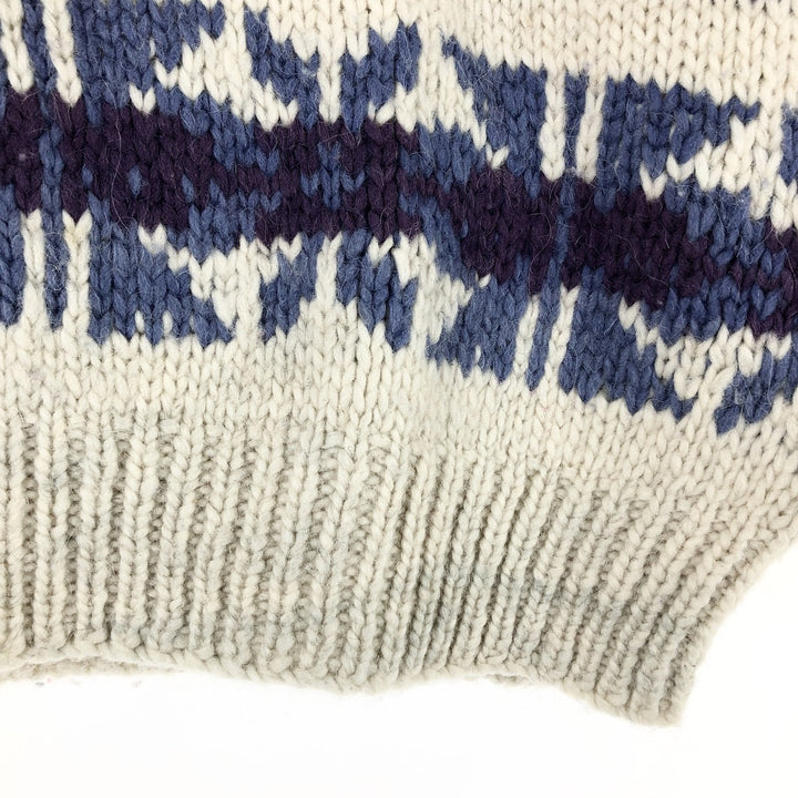 All-over print knit sweater, men's size M / eaa474179