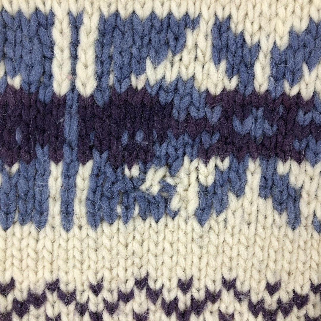 All-over print knit sweater, men's size M / eaa474179