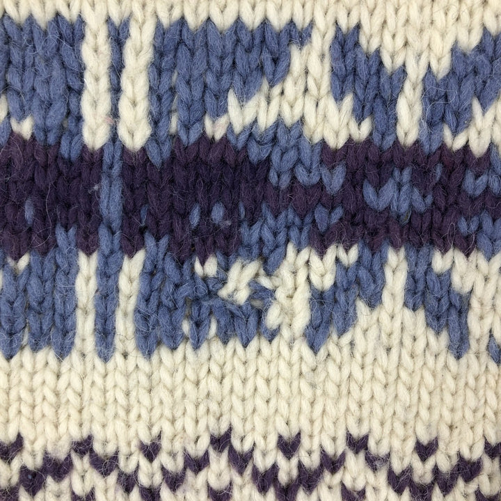 All-over print knit sweater, men's size M / eaa474179