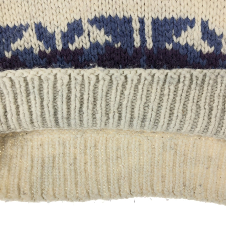 All-over print knit sweater, men's size M / eaa474179