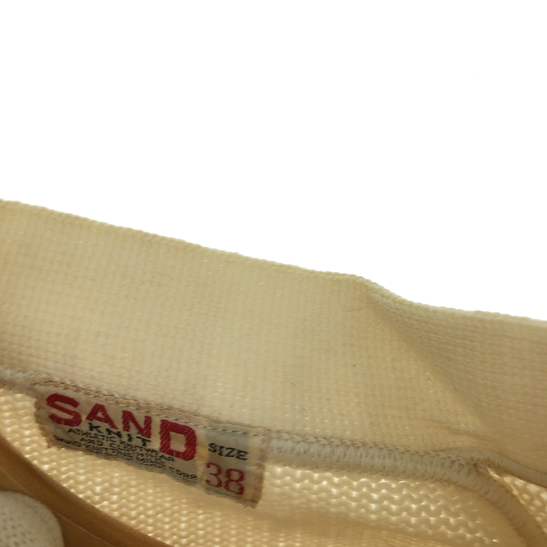 60s-70'S SAND KNIT V-neck lettered knit sweater, men's size S, vintage / eaa474181