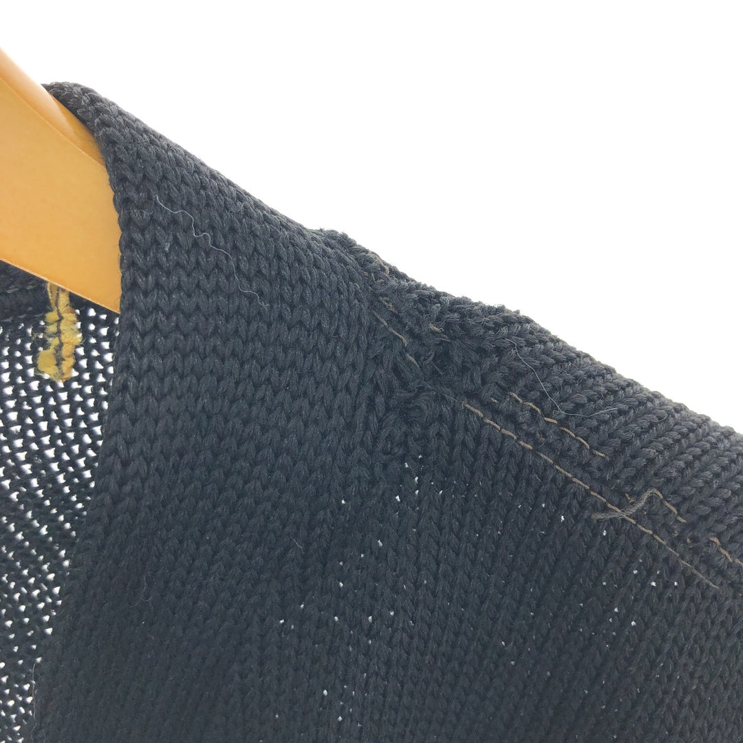 ~50'S Wool Lettered Knit Cardigan Men's M Size Vintage / eaa474193