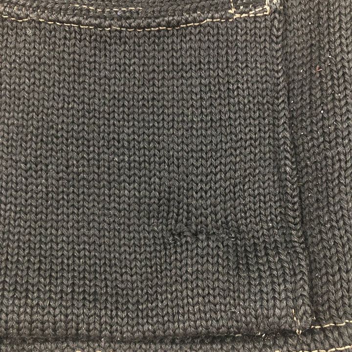 ~50'S Wool Lettered Knit Cardigan Men's M Size Vintage / eaa474193