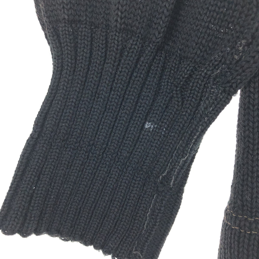 ~50'S Wool Lettered Knit Cardigan Men's M Size Vintage / eaa474193