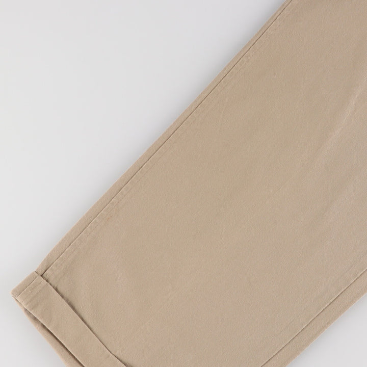Ralph Lauren POLO by Ralph Lauren Two-pleat Chino Pants for Men, W35 cotton Khaki type beige Vintage Second Hand