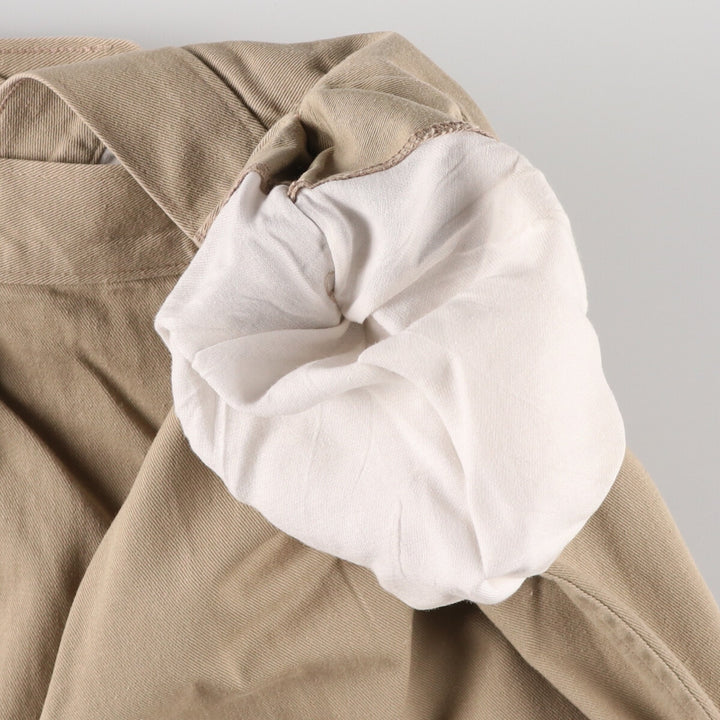 Ralph Lauren POLO by Ralph Lauren Two-pleat Chino Pants for Men, W35 cotton Khaki type beige Vintage Second Hand