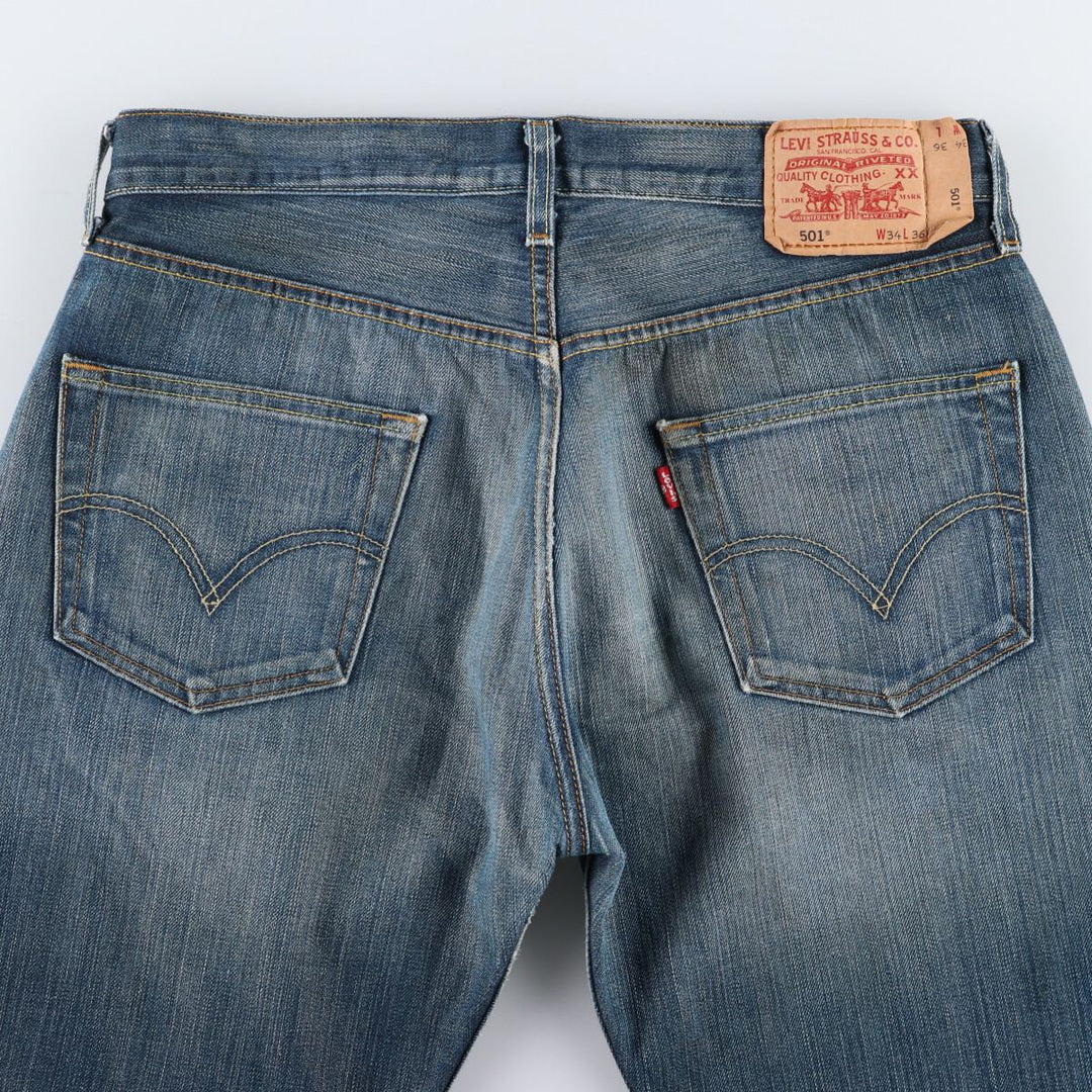 Levi's 501 Euro model straight denim pants for men, size W34 / eaa474279