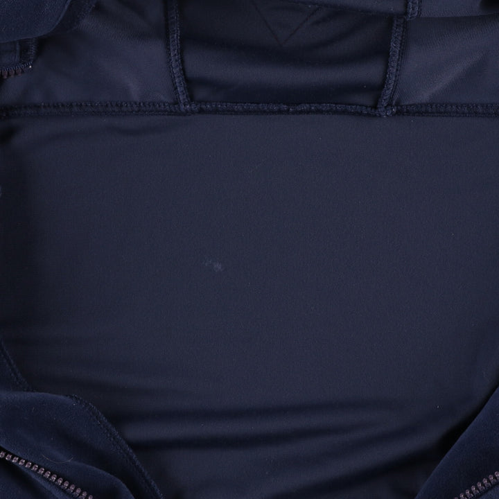 90s~00'S Adidas Velour Jersey Track Jacket Men's M size polyester navy blue type Vintage Second Hand
