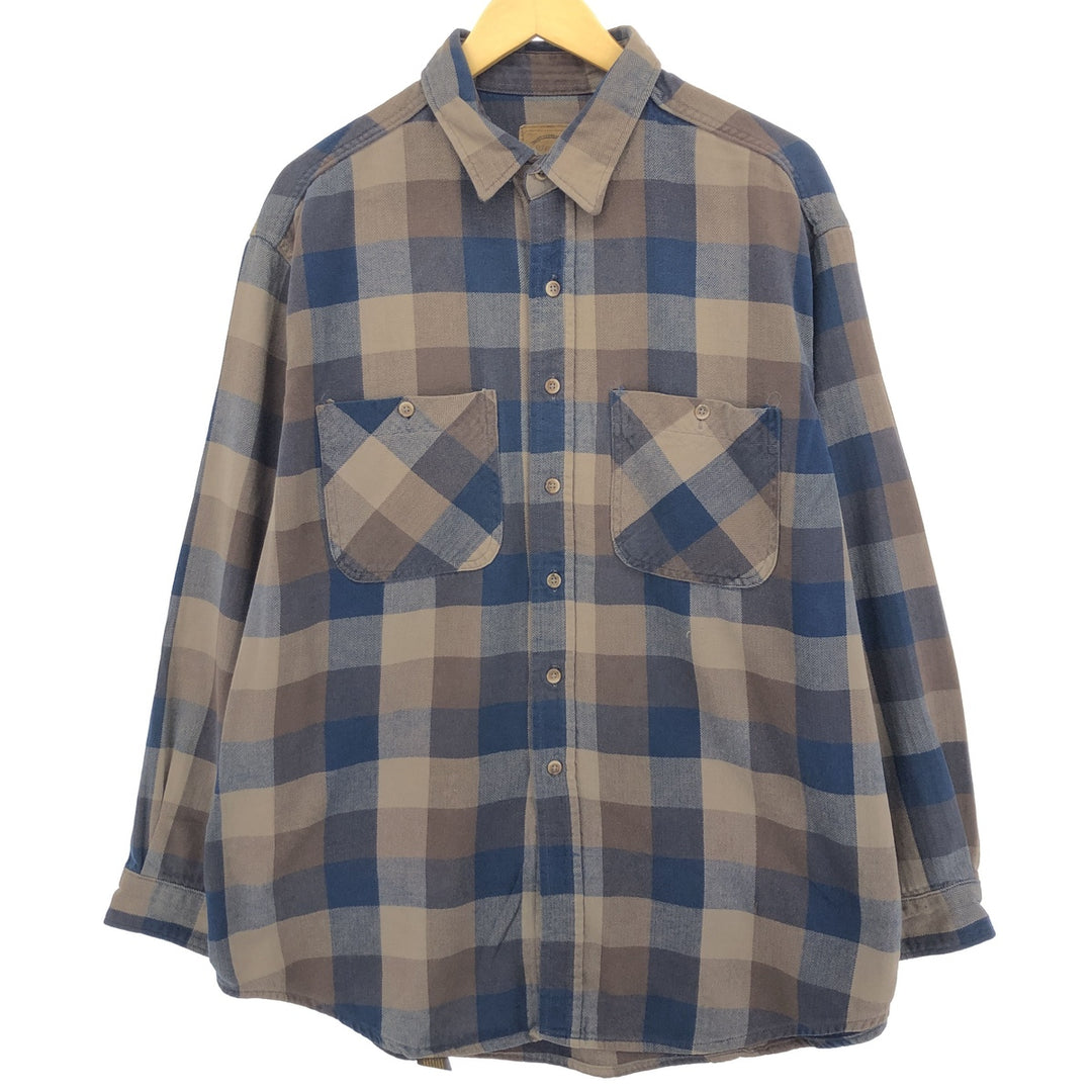 ST JOHNS BAY Long Sleeve Flannel Check Shirt Men's XL /eaa474425