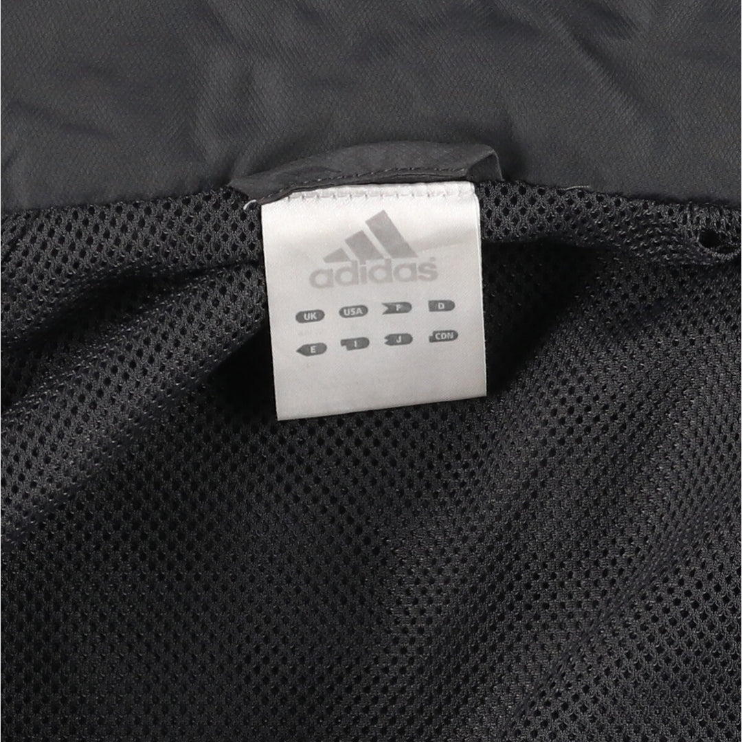 00'S adidas windbreaker, men's size M polyester gray type Vintage Second Hand