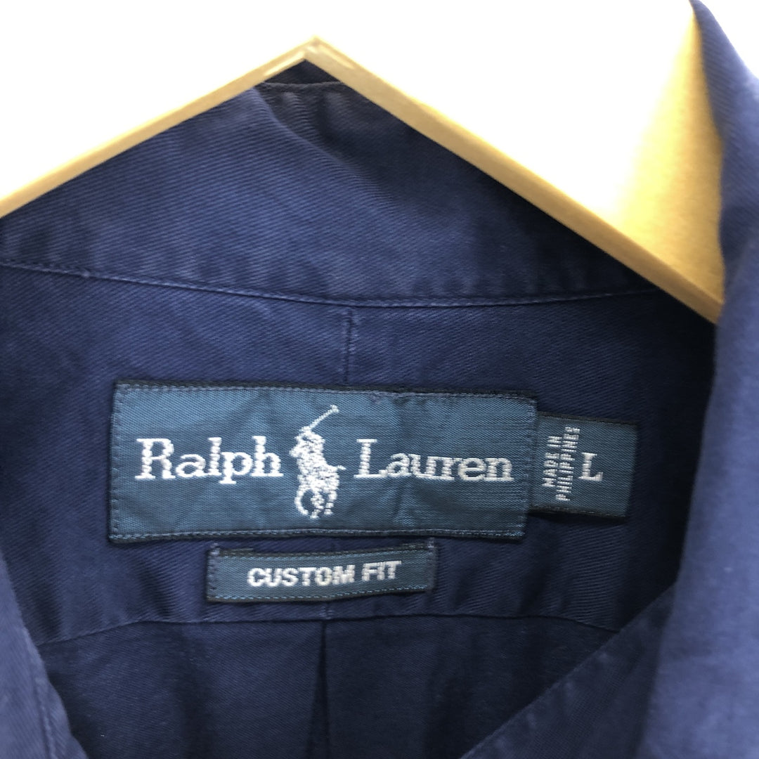 Ralph Lauren CUSTOM FIT long sleeve button down shirt, men's size L / eaa474491