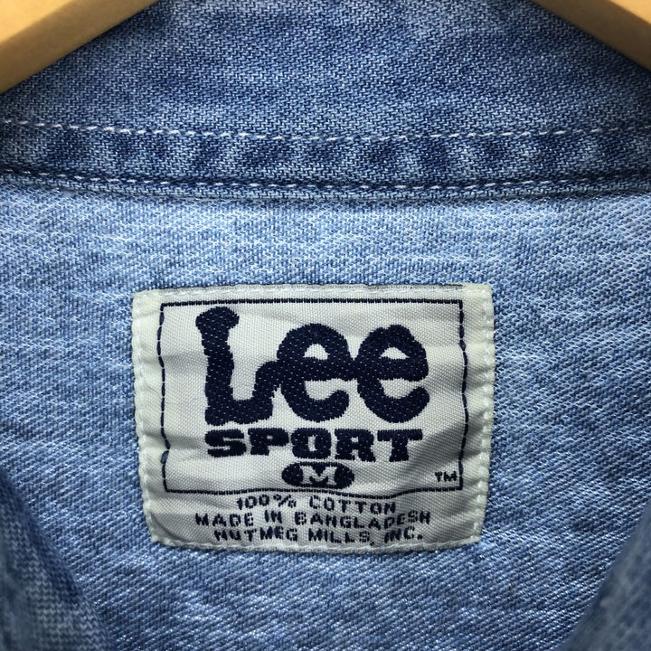 Lee Lee SPORT Long Sleeve Button Down Denim Shirt Men's M Size /eaa474504