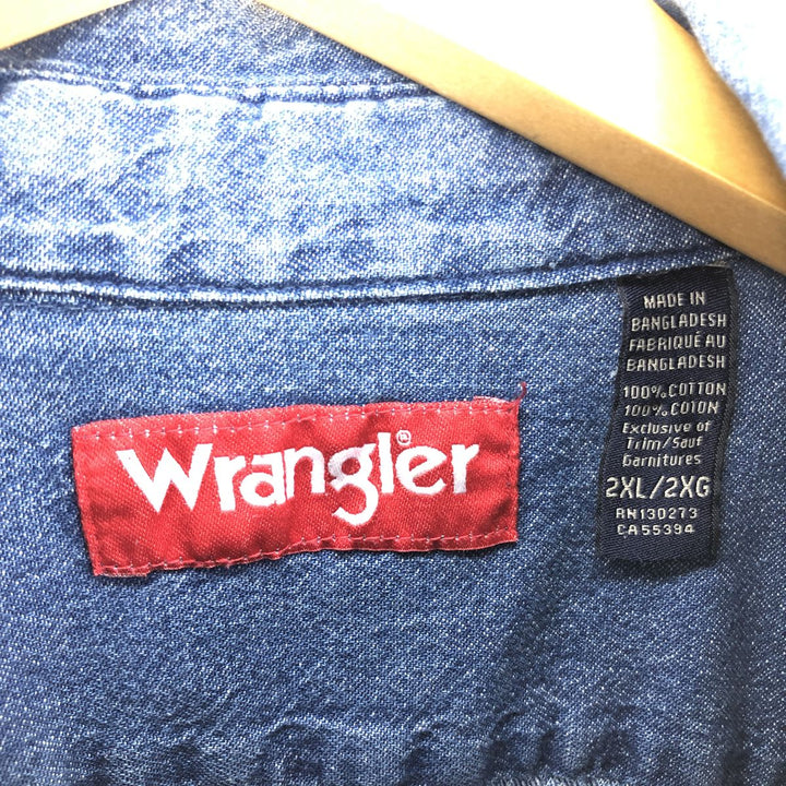 Wrangler Long Sleeve Denim Shirt Men's XXL / eaa474511