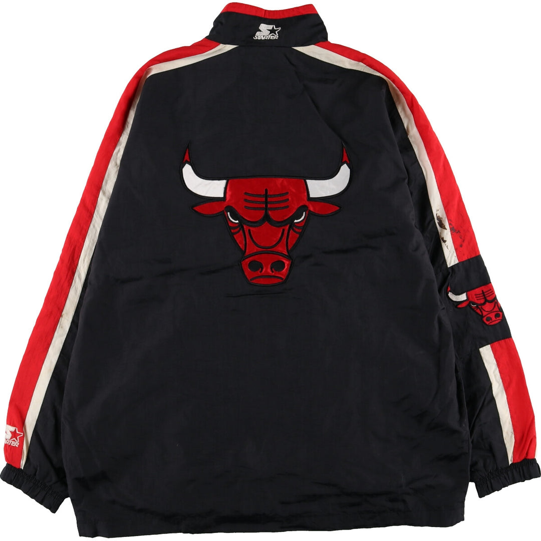 90'S Starter NBA Chicago Bulls Nylon Jacket Men's L Size Vintage /eaa474566