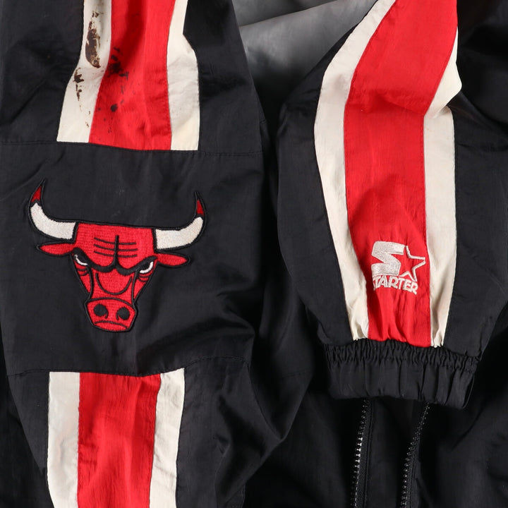 90'S Starter NBA Chicago Bulls Nylon Jacket Men's L Size Vintage /eaa474566