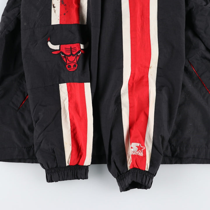 90'S Starter NBA Chicago Bulls Nylon Jacket Men's L Size Vintage /eaa474566