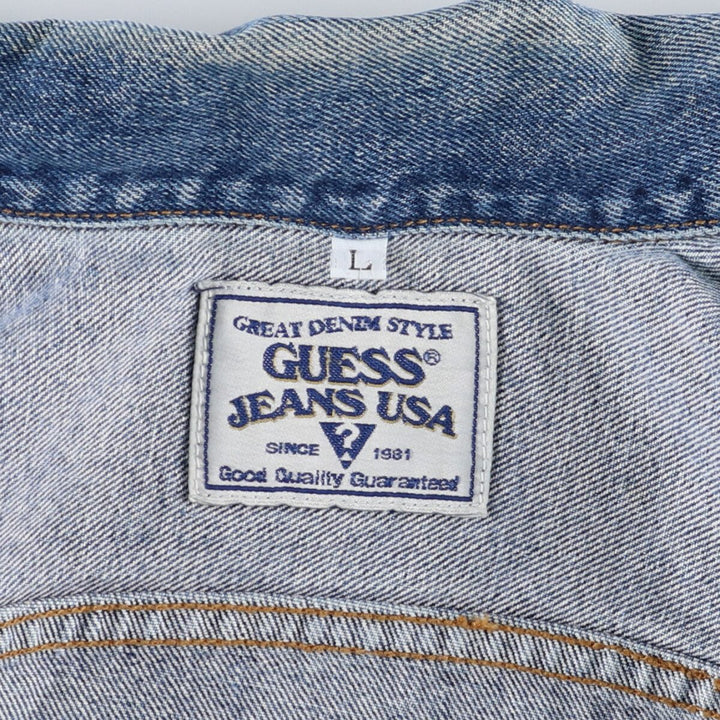 90'S Guess denim jacket, made in USA, men's size L, vintage /eaa474577