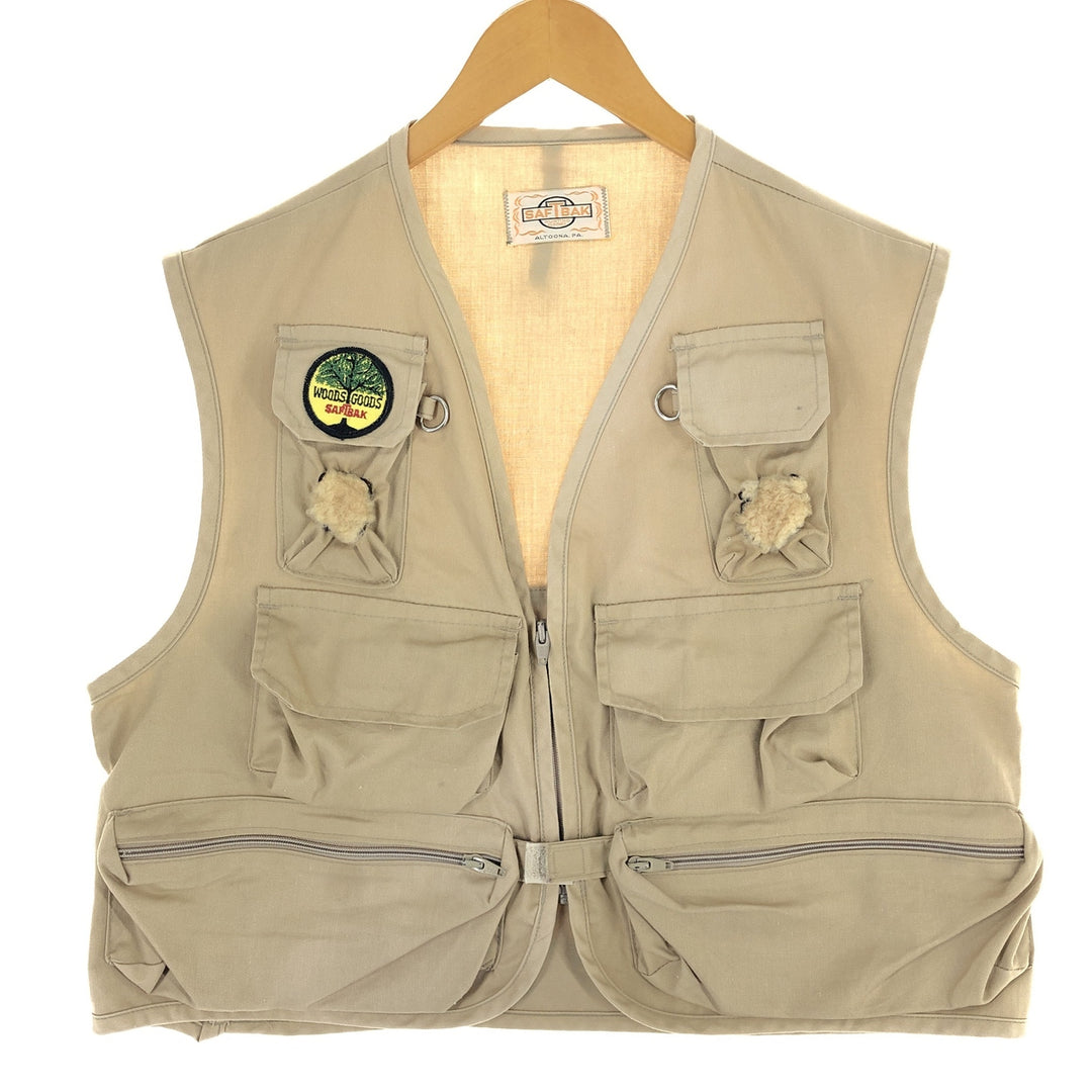 70'S SAFTBAK fishing vest, men's size L, vintage / eaa474593