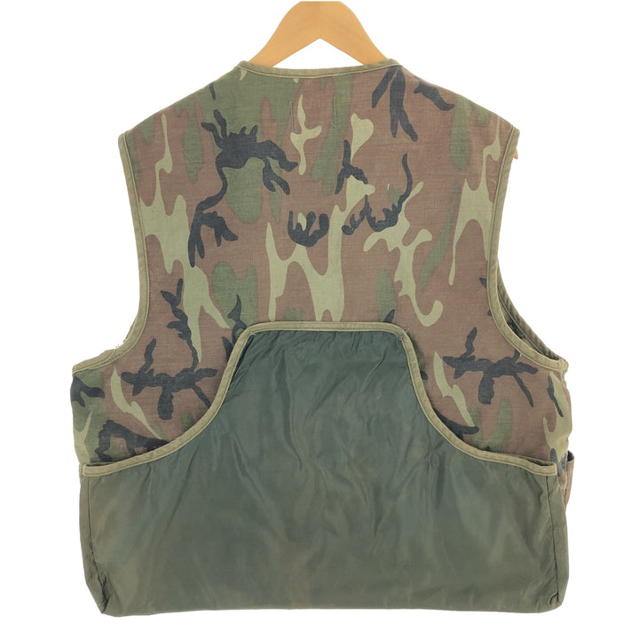 ~70'S CANVASBACK Camouflage Pattern Hunting Vest Men's M Size Vintage /eaa474595