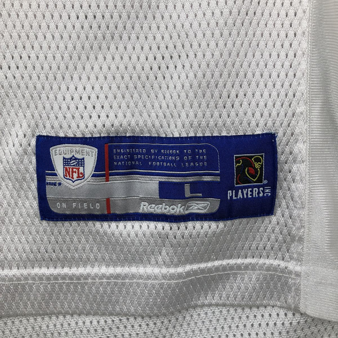 Reebok NFL Washington Redskins V-neck Mesh Football 3/4 Sleeve T-Shirt (Men's Size L) polyester white type Vintage Second Hand