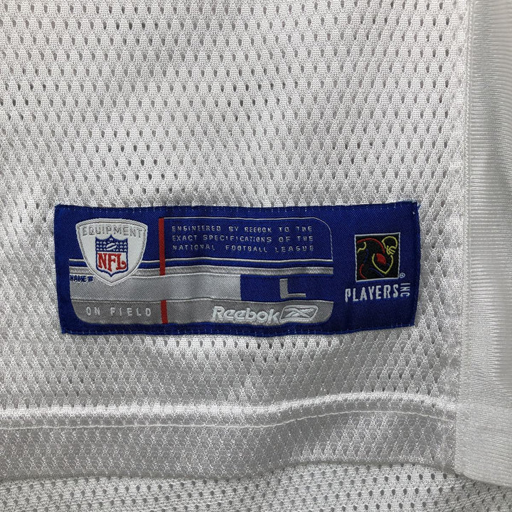 Reebok NFL Washington Redskins V-neck Mesh Football 3/4 Sleeve T-Shirt (Men's Size L) polyester white type Vintage Second Hand