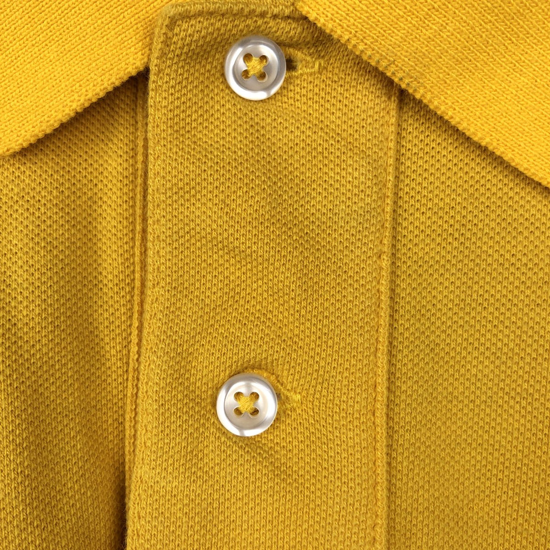 Ralph Lauren POLO by Ralph Lauren CUSTOM FIT Flag Pattern Big Pony Short-Sleeve Polo Shirt (Men's XXL equivalent) cotton yellow type Vintage Second Hand