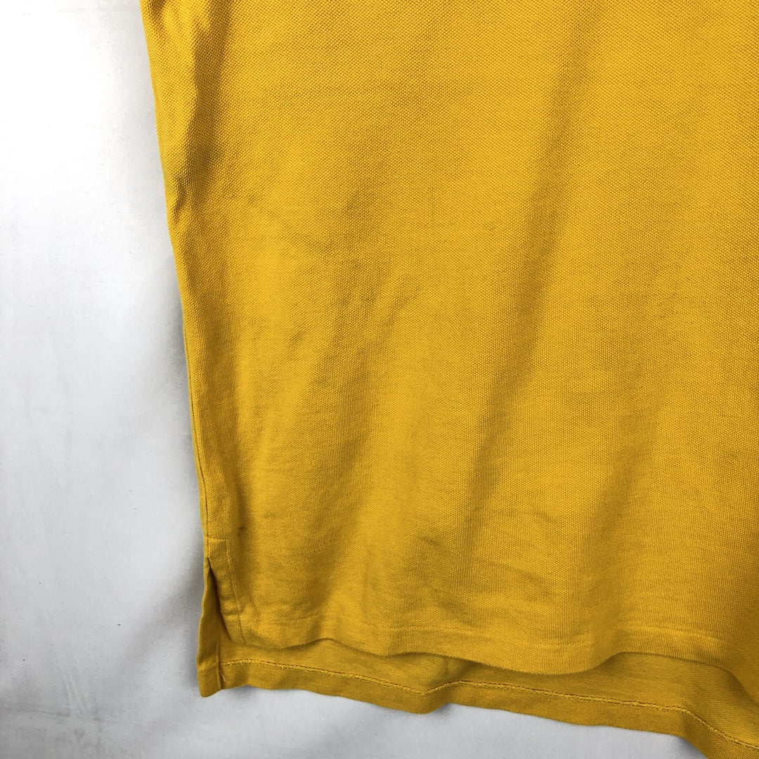 Ralph Lauren POLO by Ralph Lauren CUSTOM FIT Flag Pattern Big Pony Short-Sleeve Polo Shirt (Men's XXL equivalent) cotton yellow type Vintage Second Hand