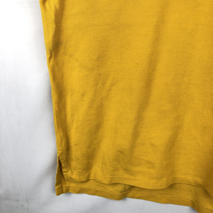 Ralph Lauren POLO by Ralph Lauren CUSTOM FIT Flag Pattern Big Pony Short-Sleeve Polo Shirt (Men's XXL equivalent) cotton yellow type Vintage Second Hand