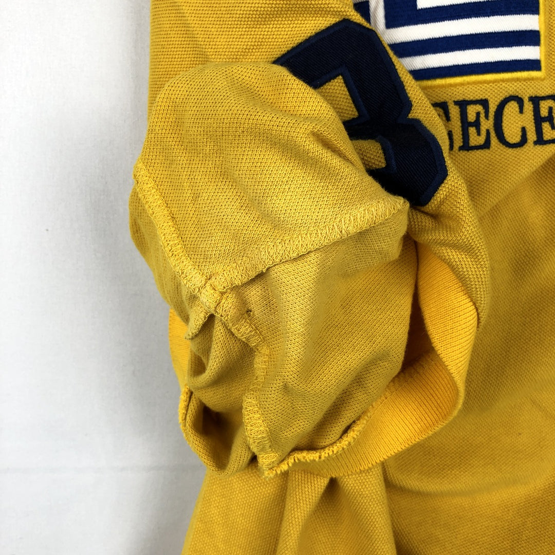 Ralph Lauren POLO by Ralph Lauren CUSTOM FIT Flag Pattern Big Pony Short-Sleeve Polo Shirt (Men's XXL equivalent) cotton yellow type Vintage Second Hand