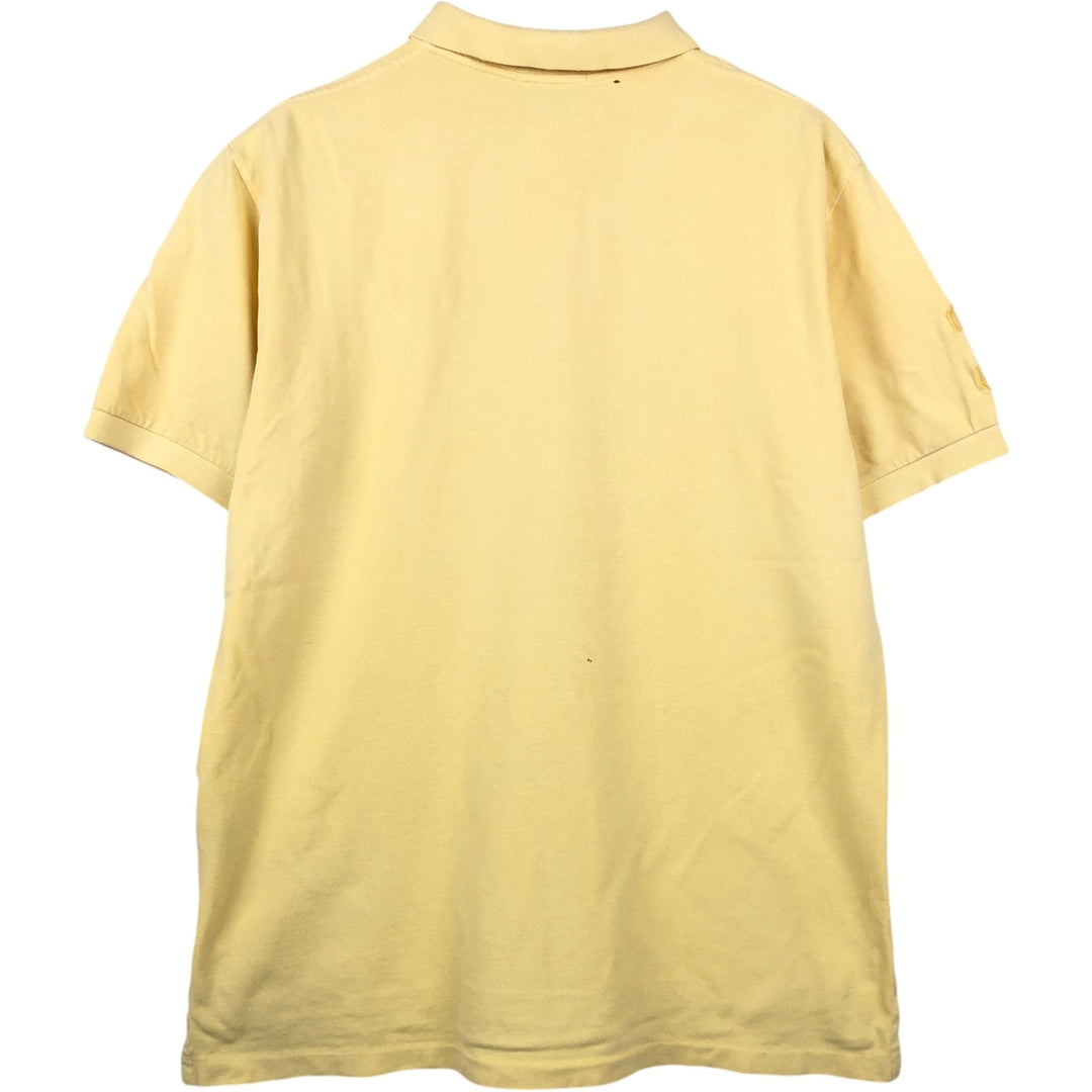 Ralph Lauren POLO by Ralph Lauren Big Pony Short Sleeve Polo Shirt Men's XL cotton yellow type Vintage Second Hand