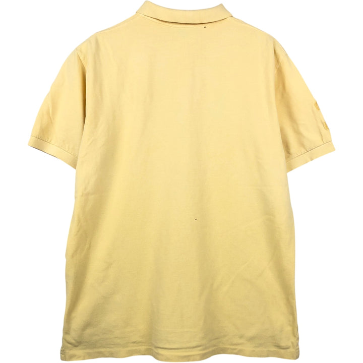 Ralph Lauren POLO by Ralph Lauren Big Pony Short Sleeve Polo Shirt Men's XL cotton yellow type Vintage Second Hand