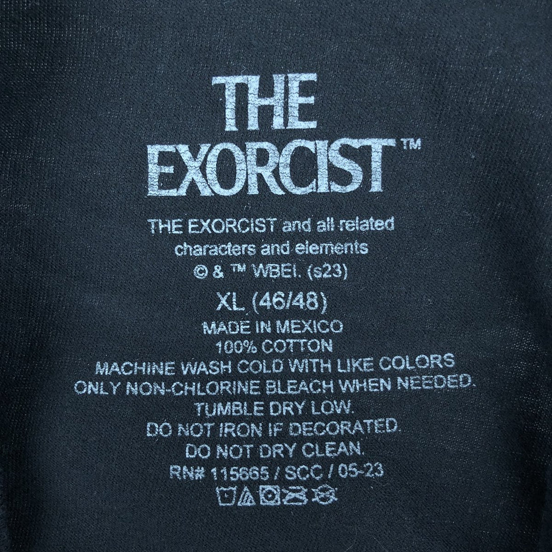 THE EXORCIST Movie T-Shirt, Made in Mexico, Men's XL (approx.) cotton black type Vintage Second Hand