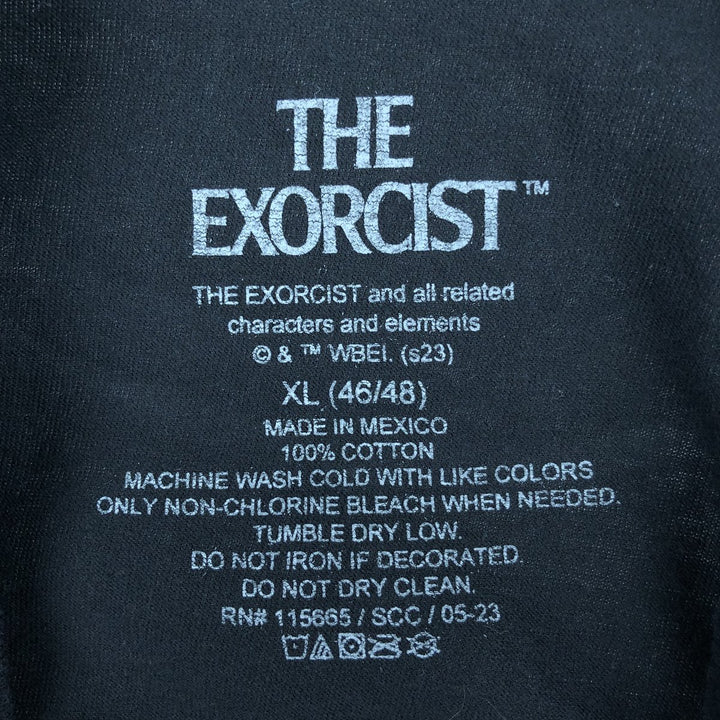 THE EXORCIST Movie T-Shirt, Made in Mexico, Men's XL (approx.) cotton black type Vintage Second Hand