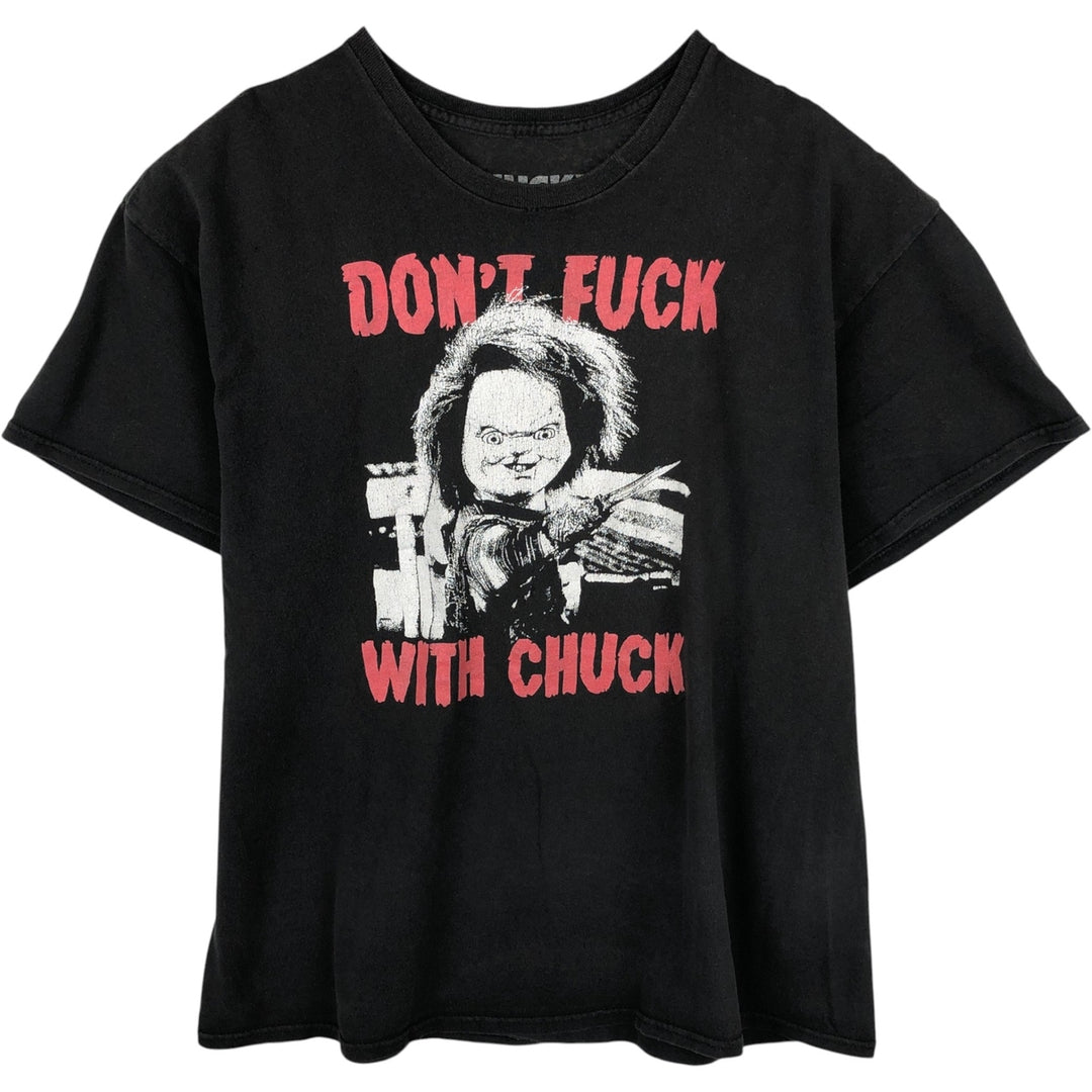 Ripple Junction CHILD'S PLAY CHUCKY Movie T-Shirt (Men's XL equivalent) cotton black type Vintage Second Hand