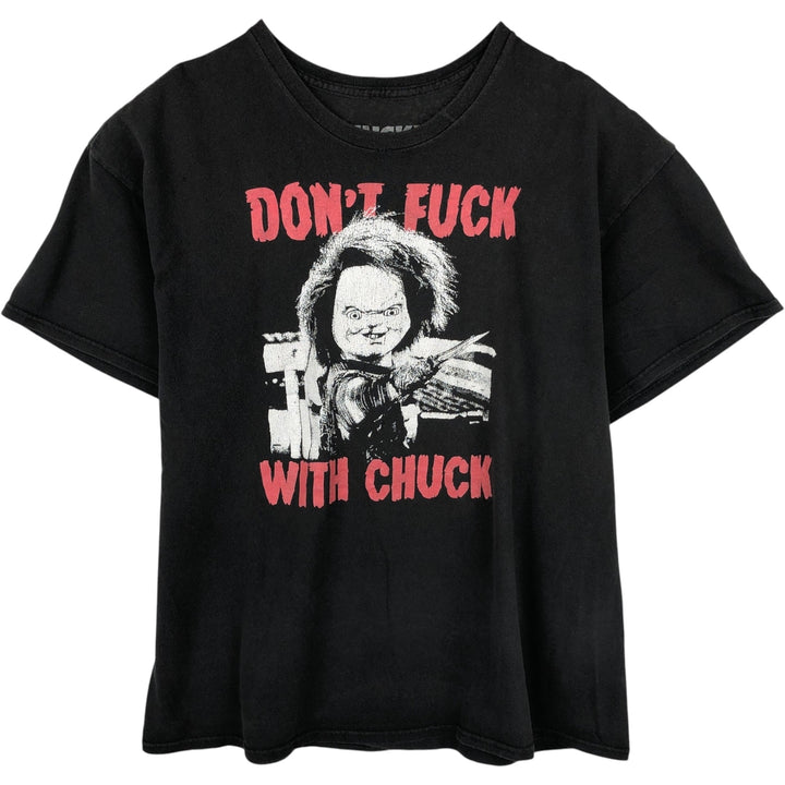 Ripple Junction CHILD'S PLAY CHUCKY Movie T-Shirt (Men's XL equivalent) cotton black type Vintage Second Hand